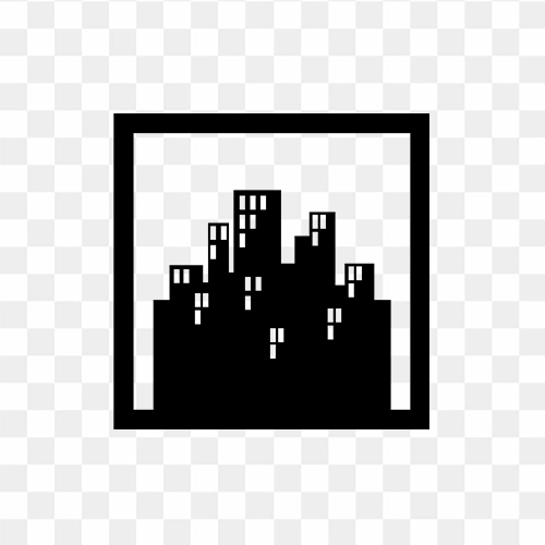 Building black icon